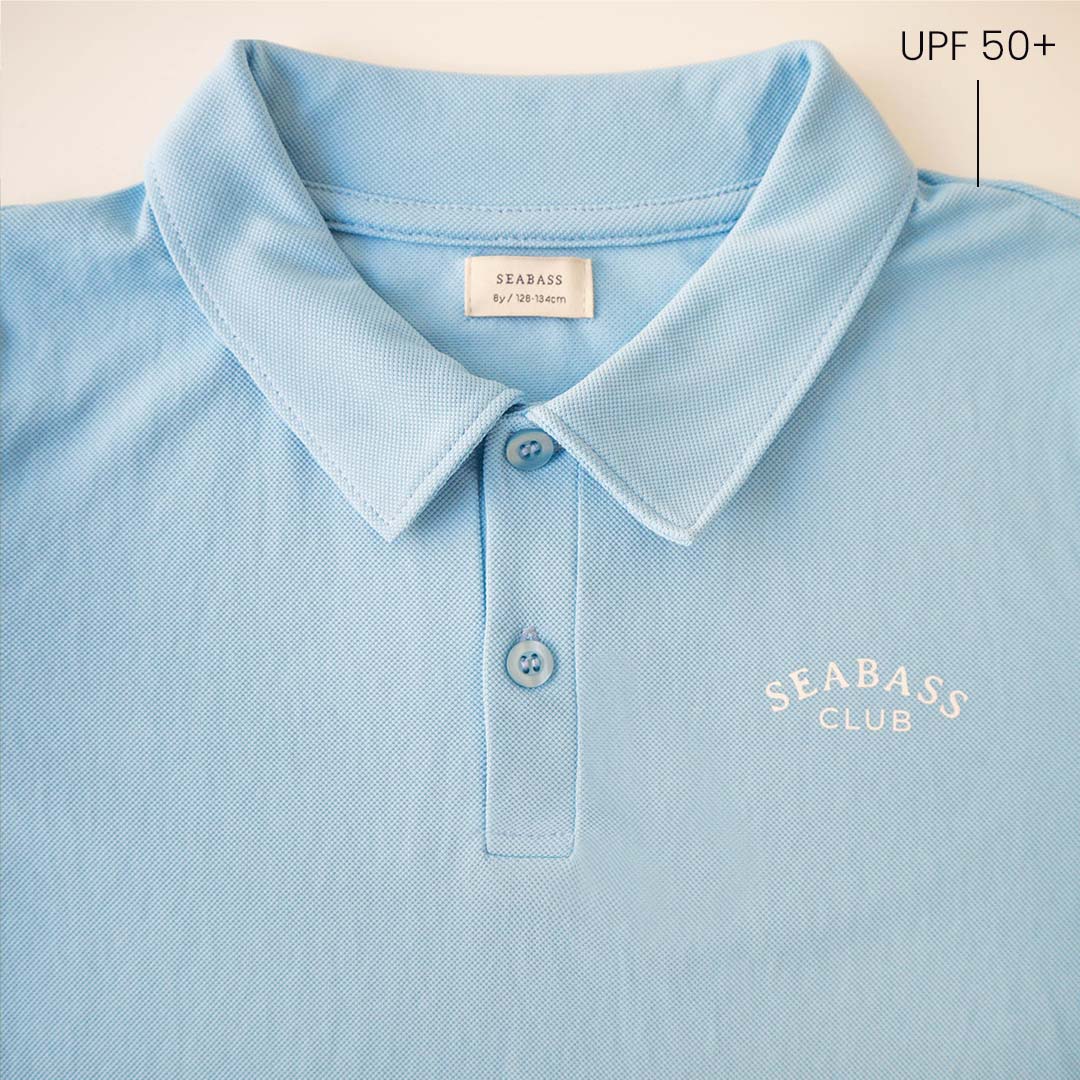 Jungen UV-Poloshirt Clearwater Blau