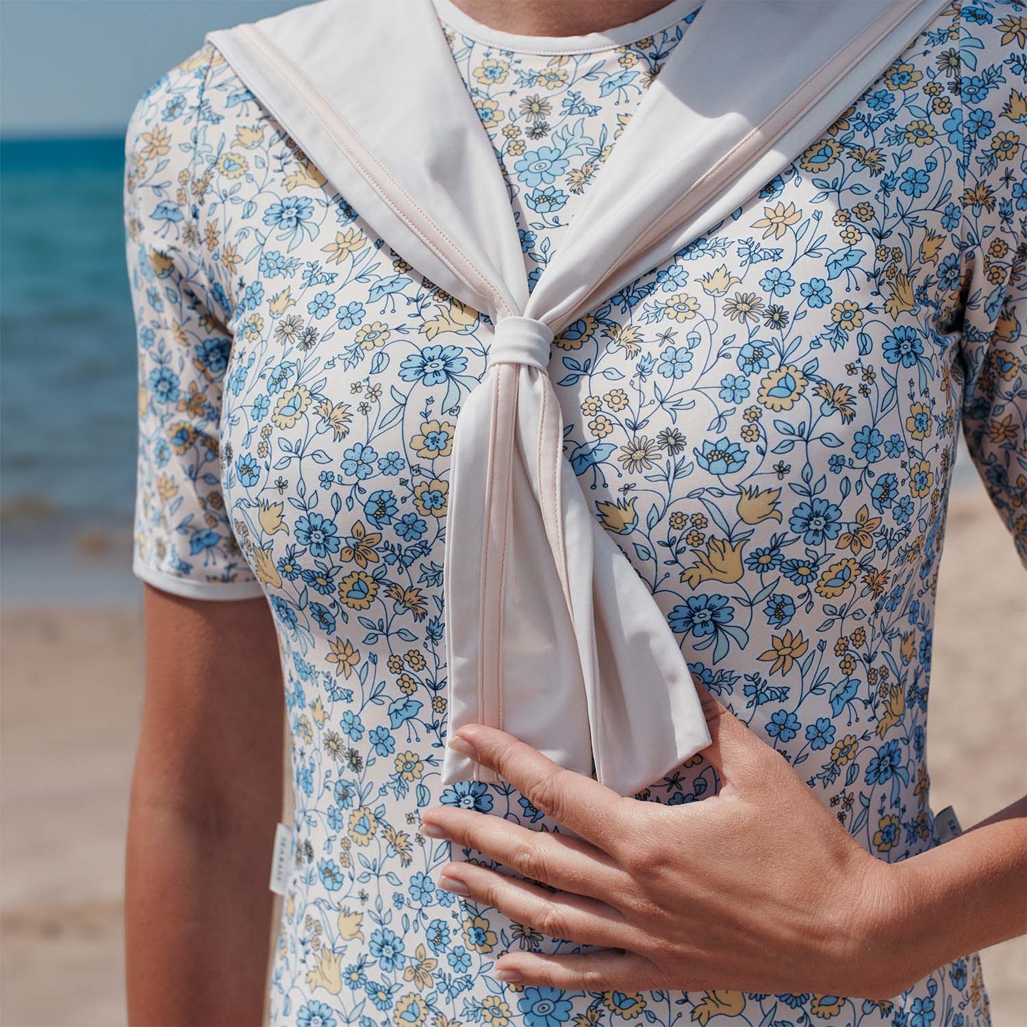 Damen UV-Badeanzug Sailor Marbella - geblümt