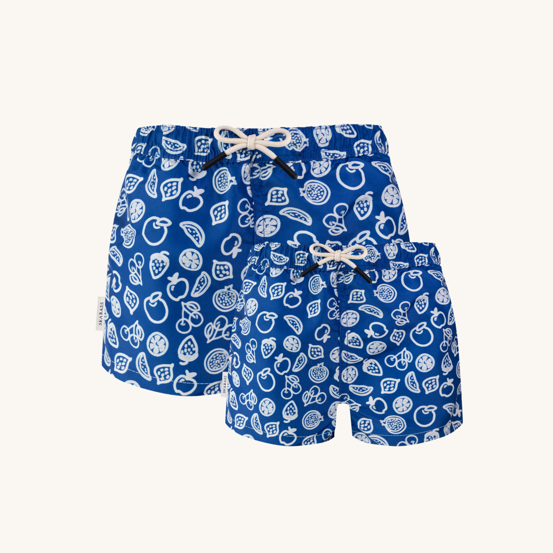 Satz Vater und Sohn UV-Badeshorts - Formentera