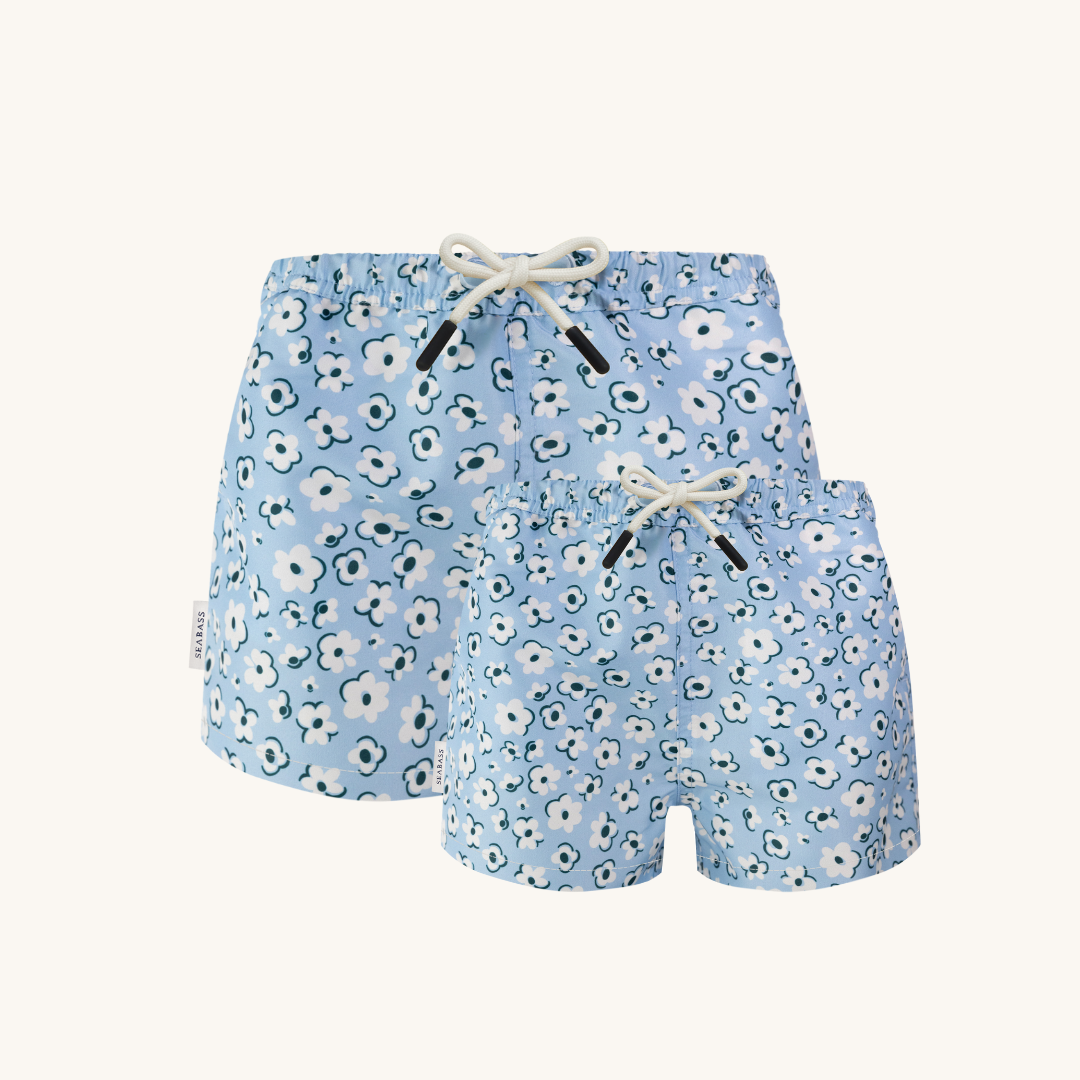 Satz Vater und Sohn UV-Badeshorts - Palma