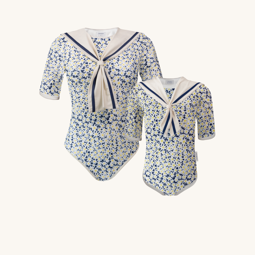 Set aus UV-Badeanzügen für Mutter und Tochter - Sailor Palermo