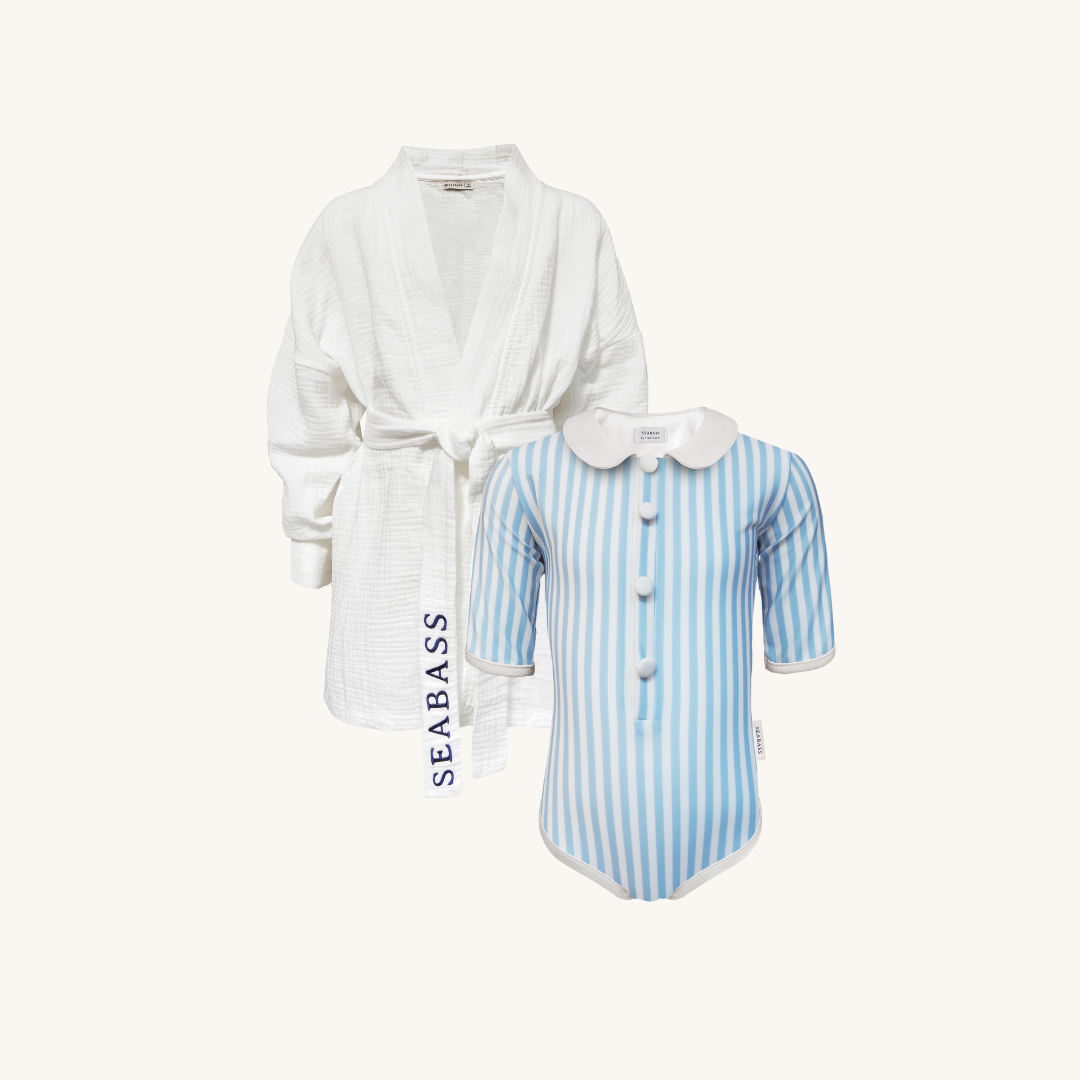 Set aus UV-Badeanzug und Kimono - Forte dei Marmi