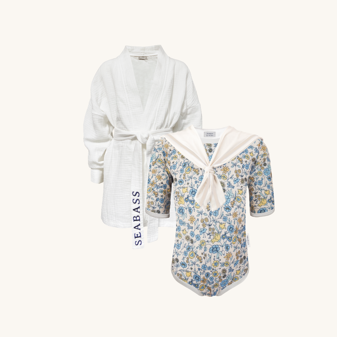Set aus UV-Badeanzug und Kimono - Marbella