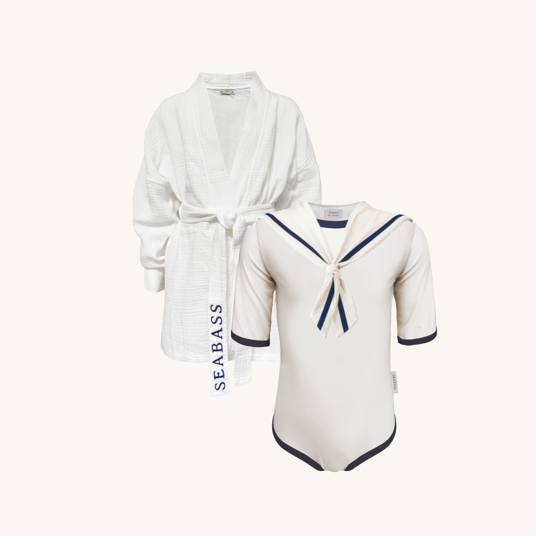 Set aus UV-Badeanzug und Kimono - Nizza