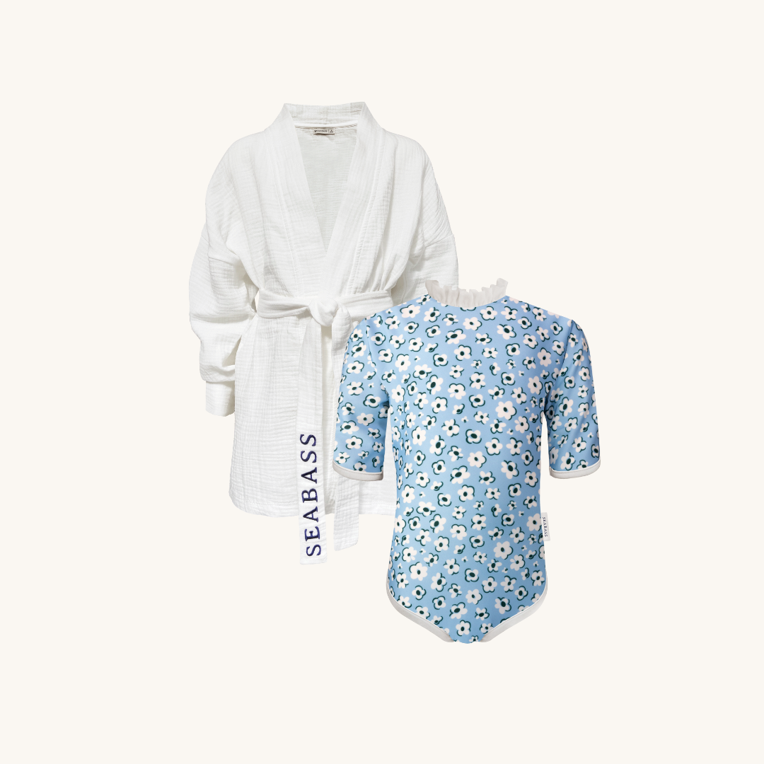 Set aus UV-Badeanzug und Kimono - Palma