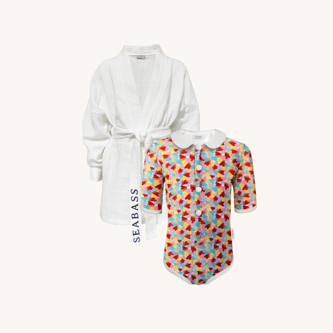 Set aus UV-Badeanzug und Kimono - Paris