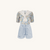 Set aus UV-Badeanzug und Bermudashorts - Marbella Blau