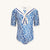 Bañador UV Niña Sailor Positano - azul real