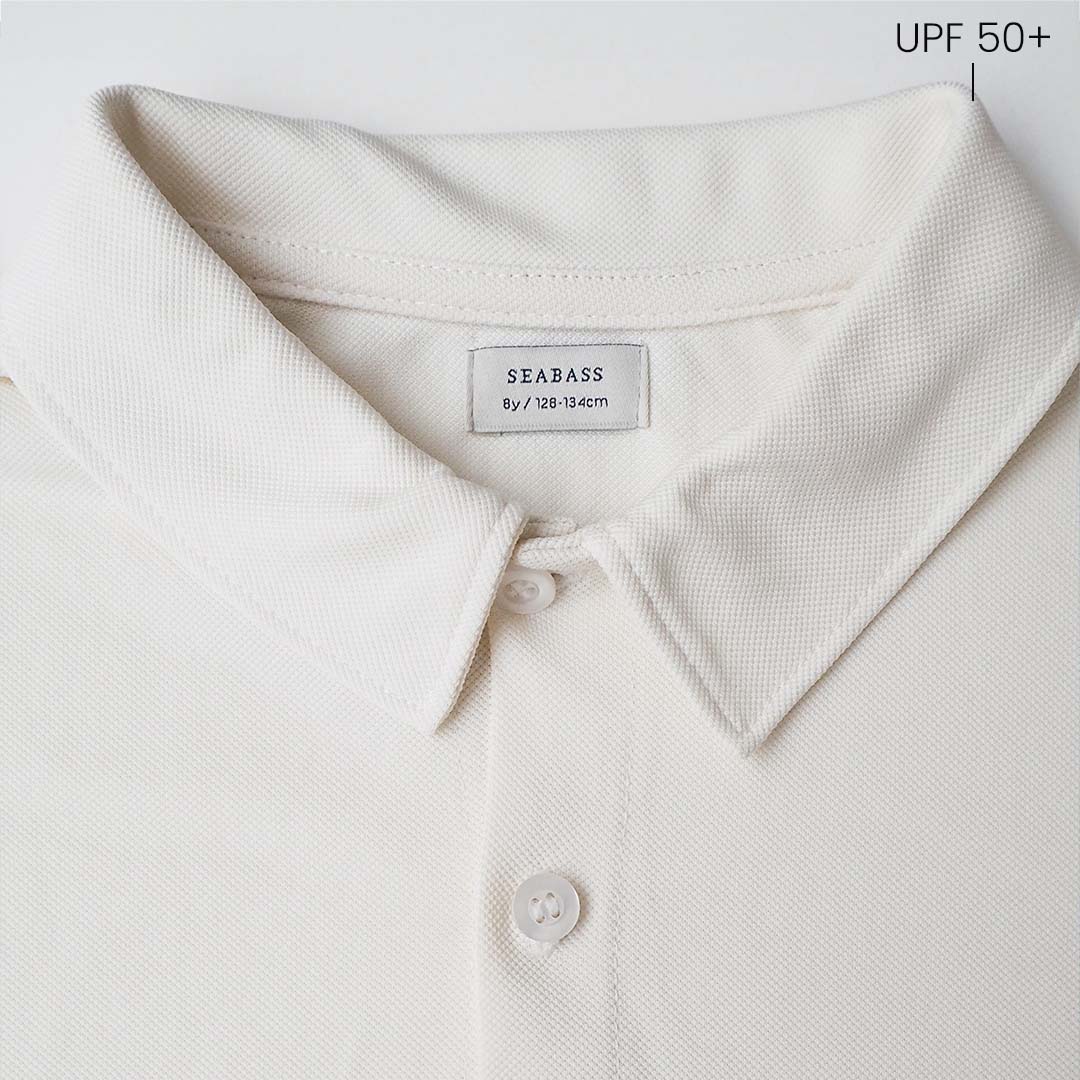 Camiseta manga larga hombre UV Blanco perla
