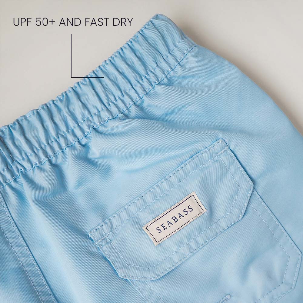 Pantalones cortos de natación UV para niño Clearwater Blue - solid