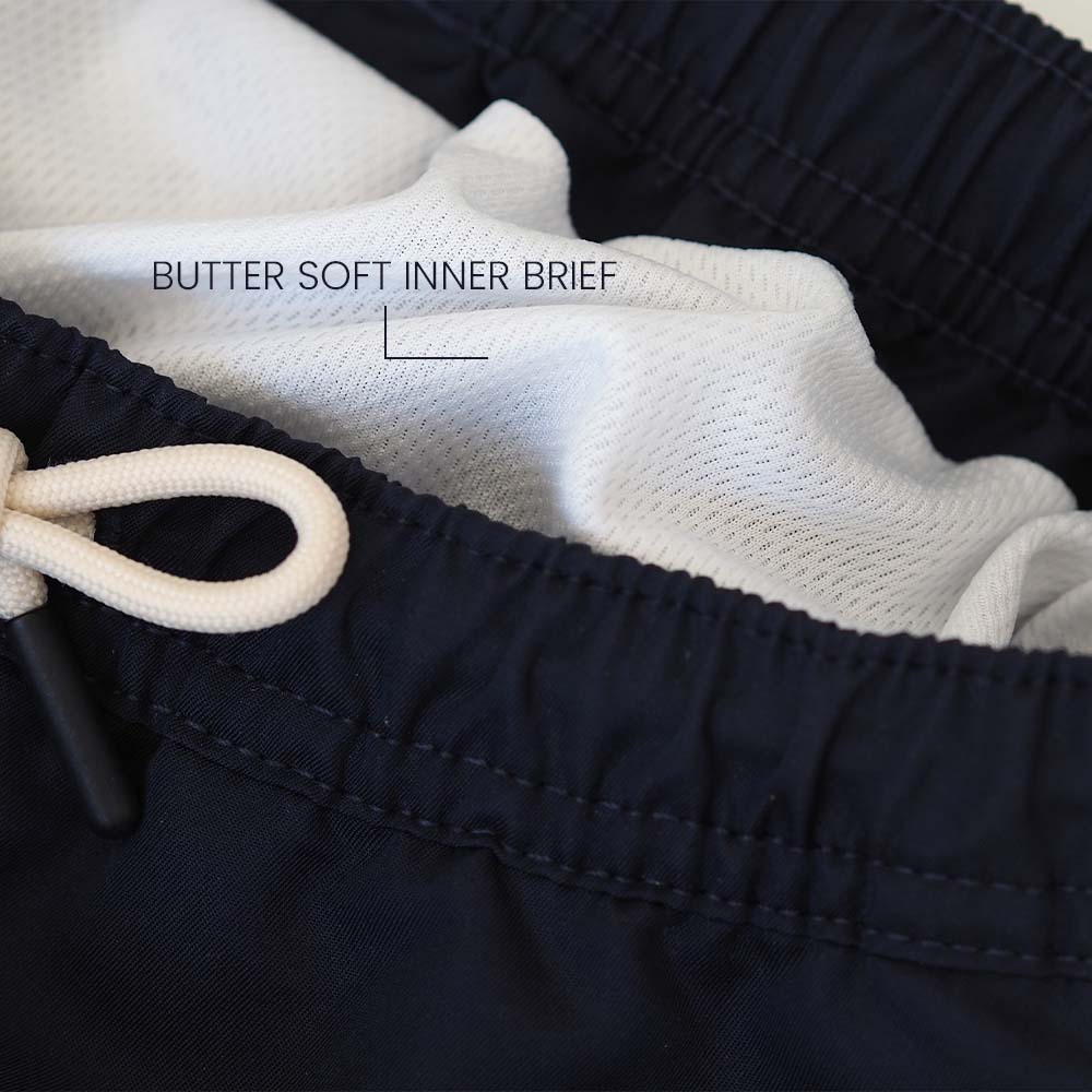 Traje de baño UV niño azul marino - sólido