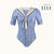Bañador UV Mujer Sailor Positano - azul real