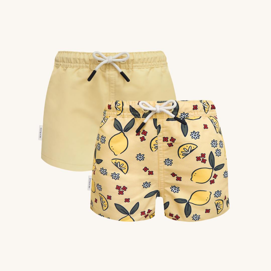 2-pack UV Zwemshort - Amalfi Geel