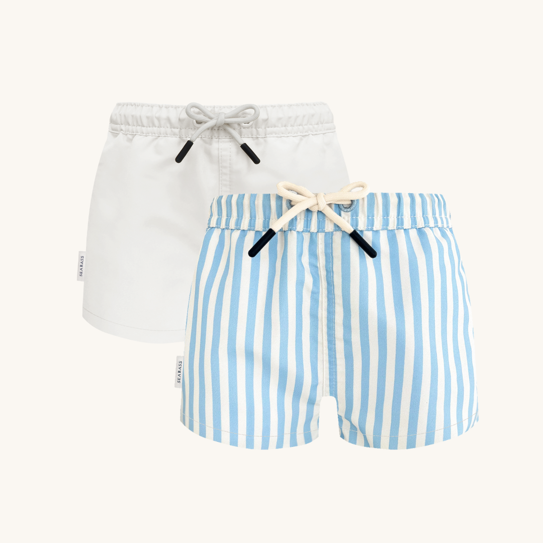 2 paar UV Zwemshorts - Forte Wit