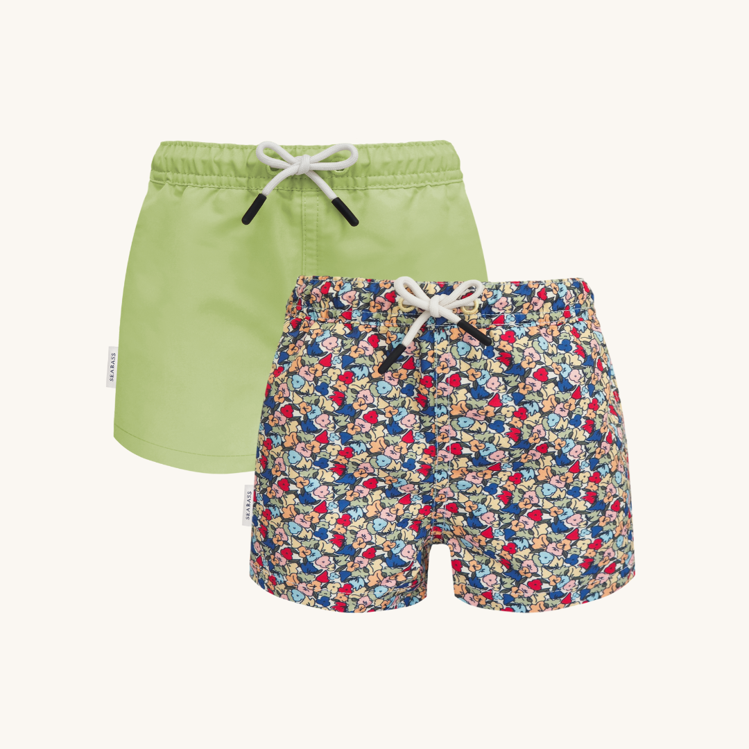 2 Set UV Zwemshorts - Valencia Groen