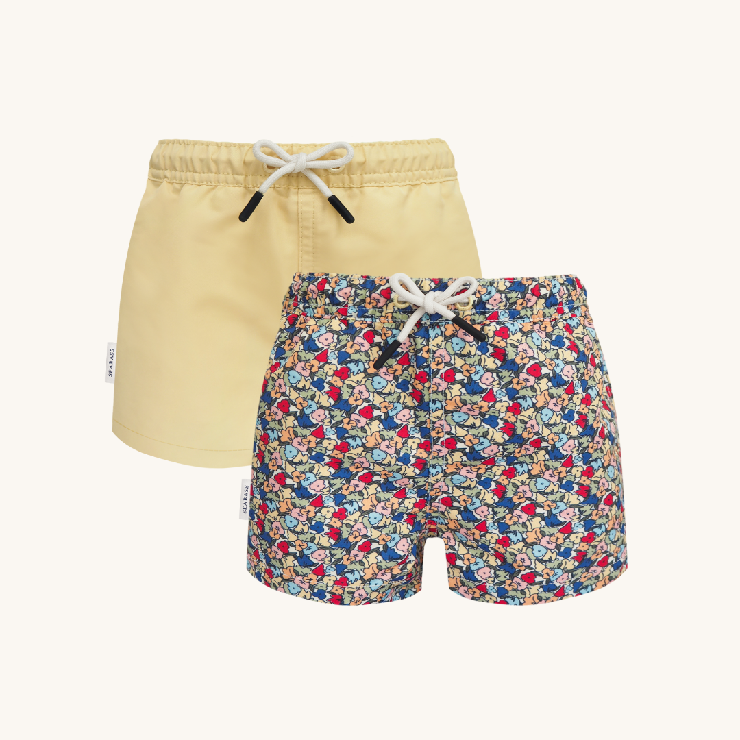 2-pack UV Zwemshort - Valencia Geel
