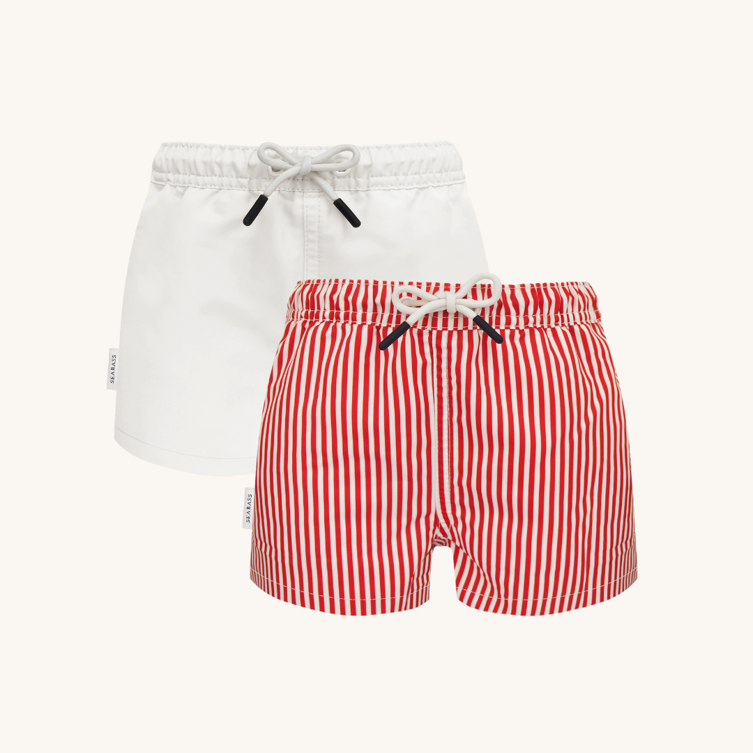 2-pack UV Zwemshort - Venetië Wit