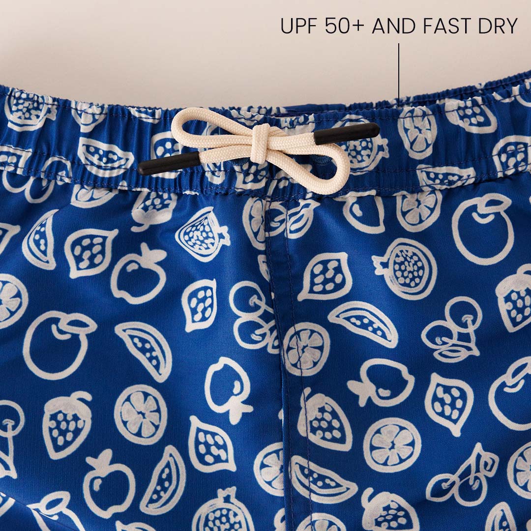 Heren UV Zwemshort Formentera Blauw - Fruitig