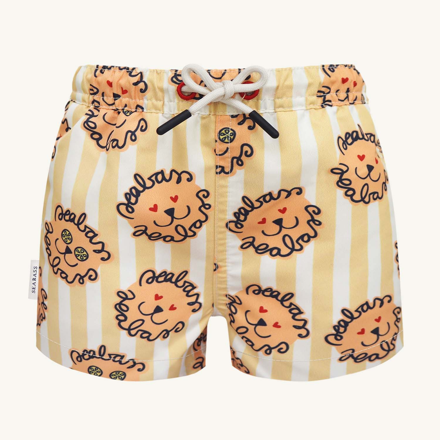Heren UV Zwemshort Leone - leeuwengeel gestreept