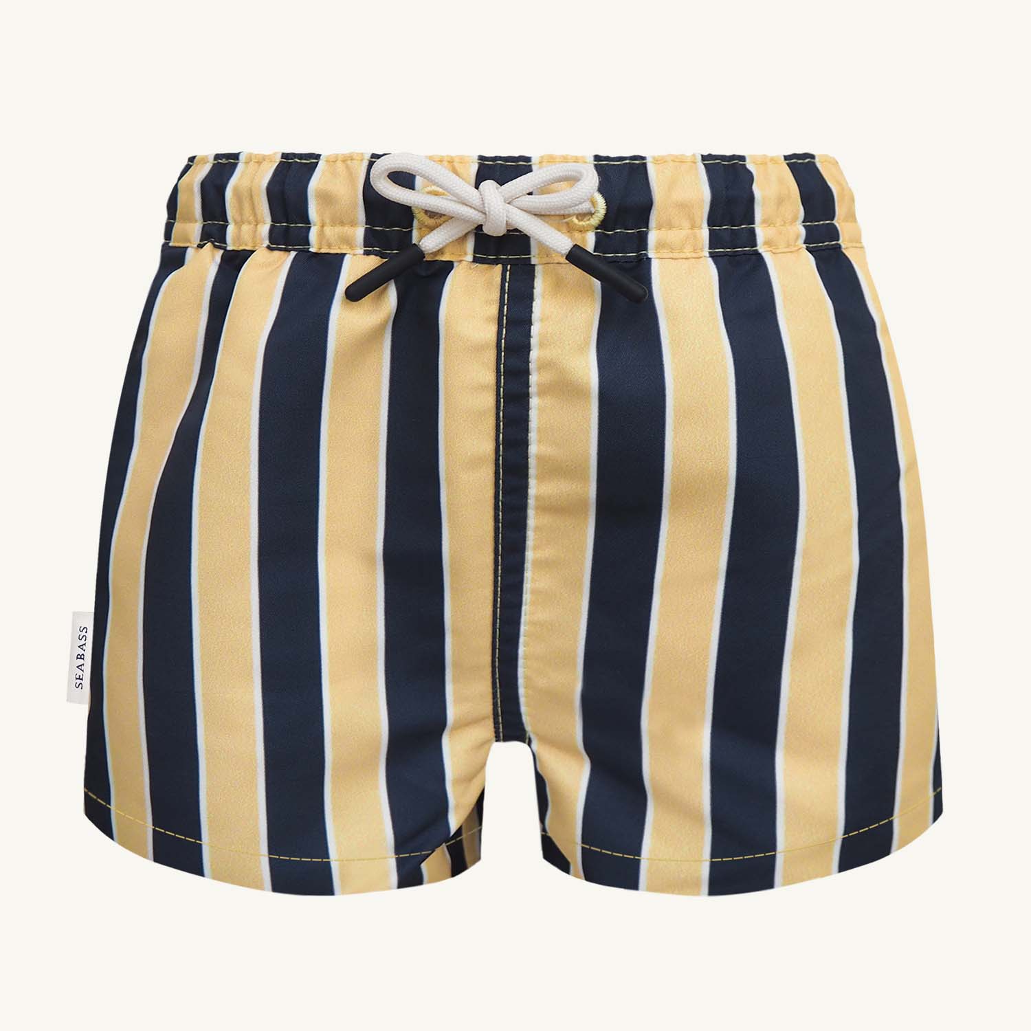 Heren UV Zwemshort Sorrento - marinegeel gestreept