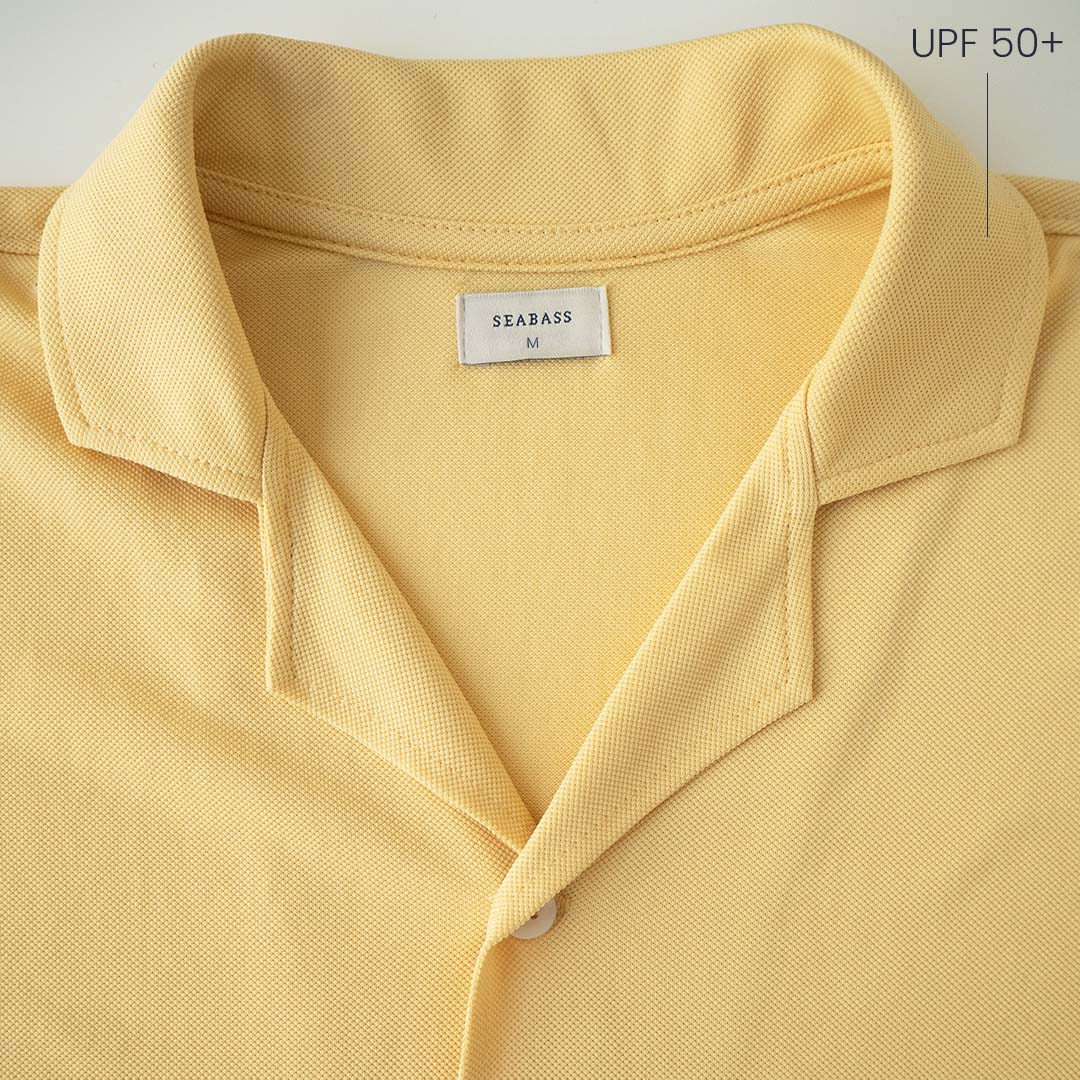 Heren UV Kamp Shirt Citroen Geel