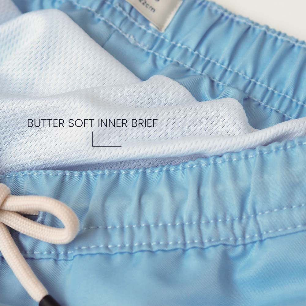UV Zwemshort Clearwater Blue voor jongens - effen