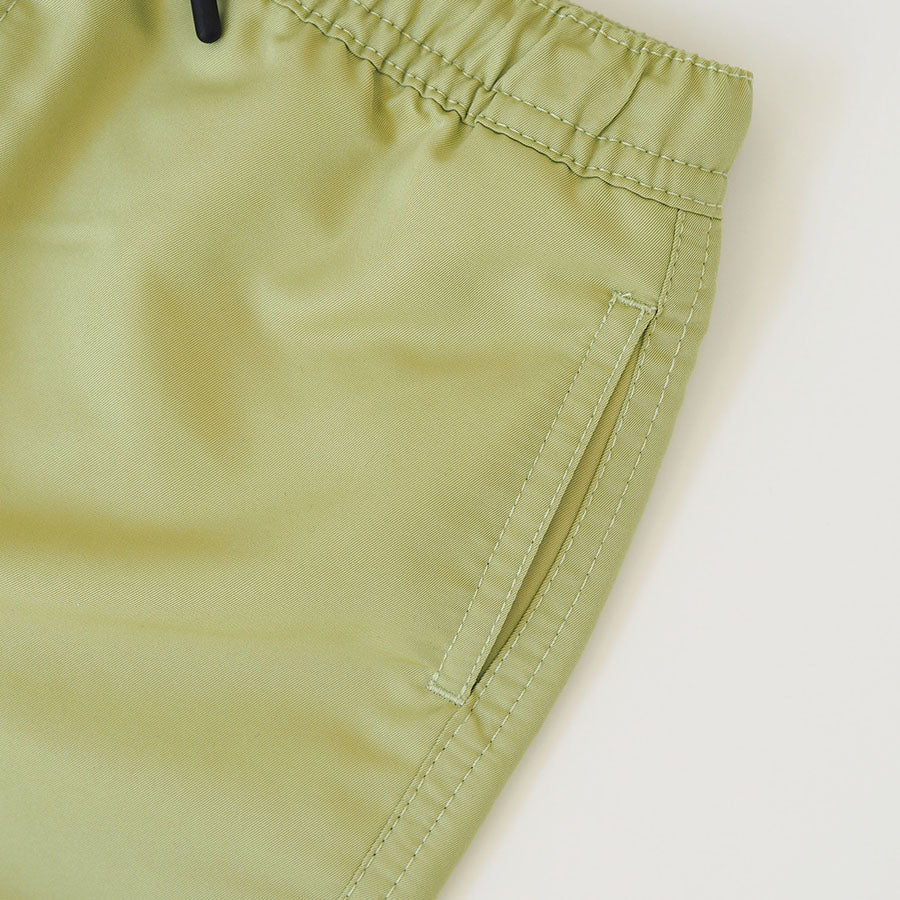 UV Zwemshort voor jongens Pistache groen - effen