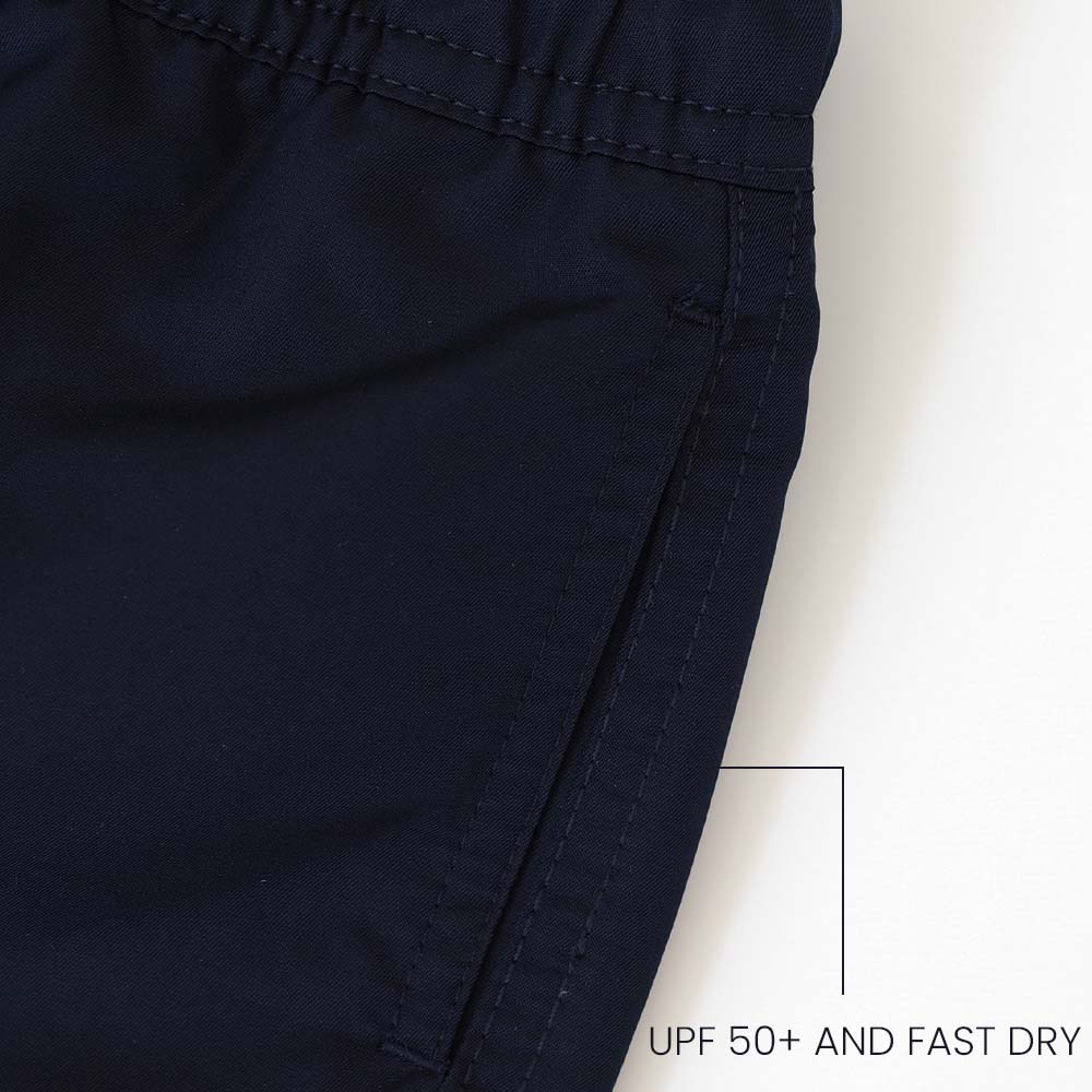 UV Zwemshort Navy Blauw - Effen Jongens