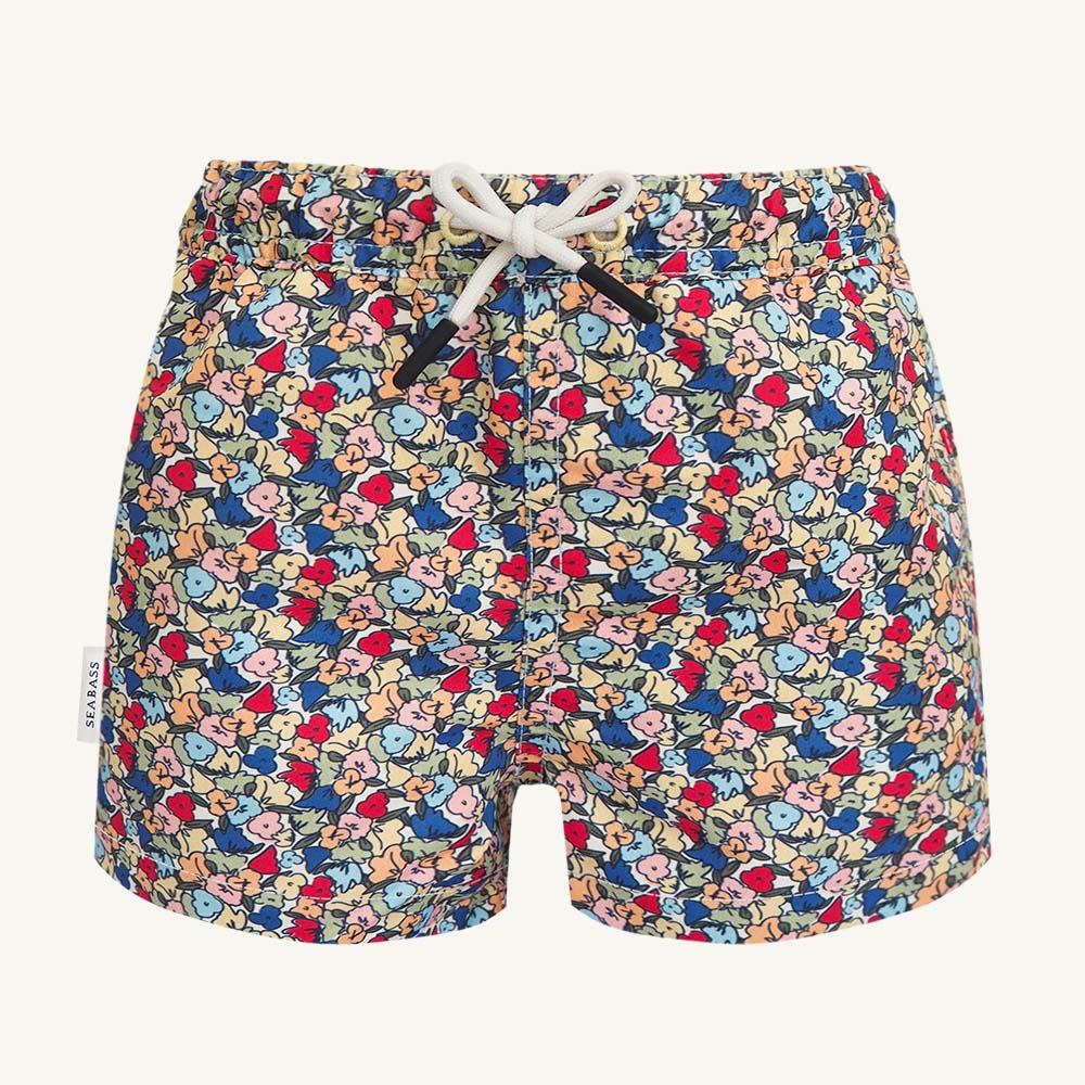 UV Zwemshort Valencia voor jongens - veelkleurige bloemen