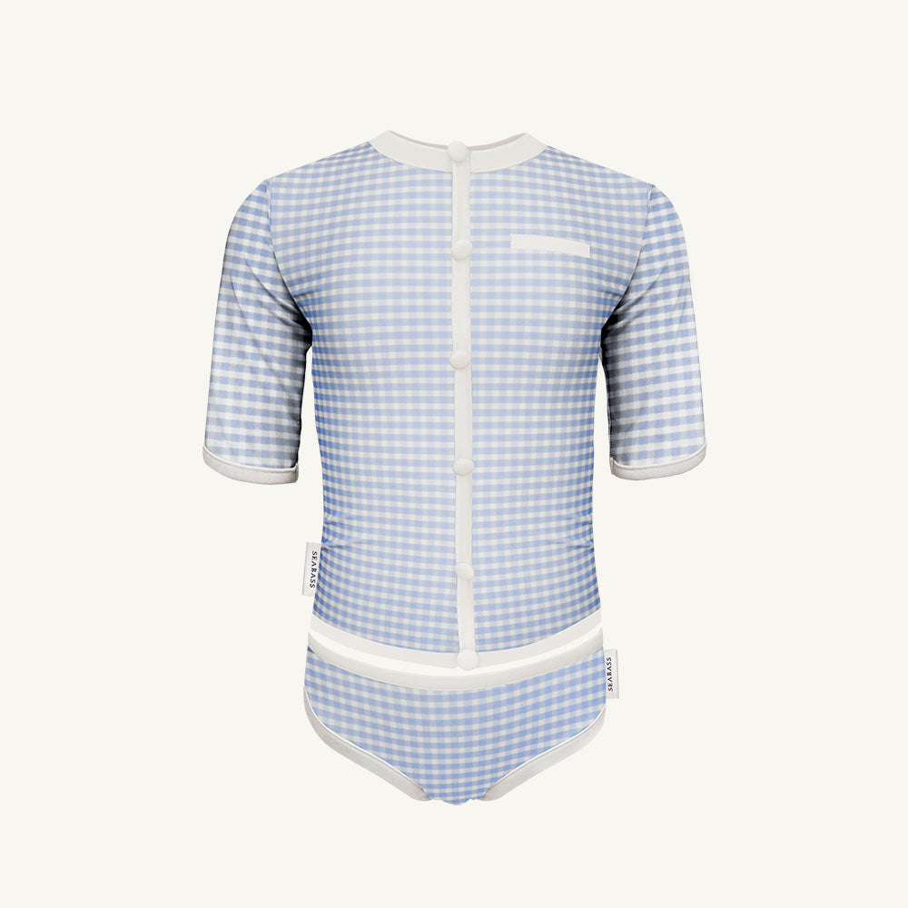 Meisje UV Tweedelig Badpak Coco Vichy - blauw geruit