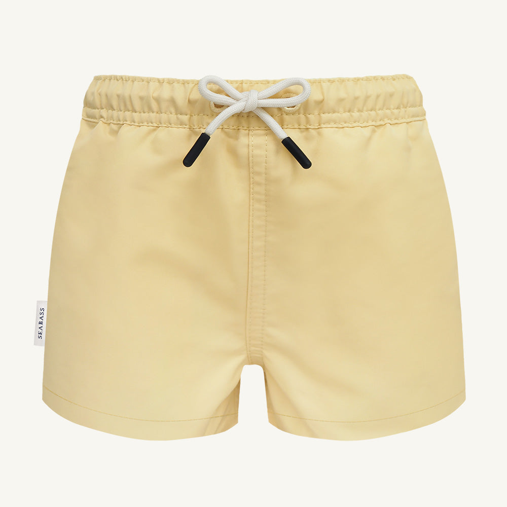 UV Zwemshort Citroengeel voor jongens - effen
