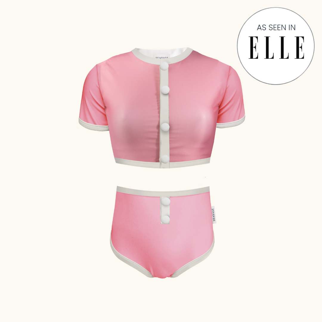 Dames UV Tweedelig Zwempak Coco Miami - roze